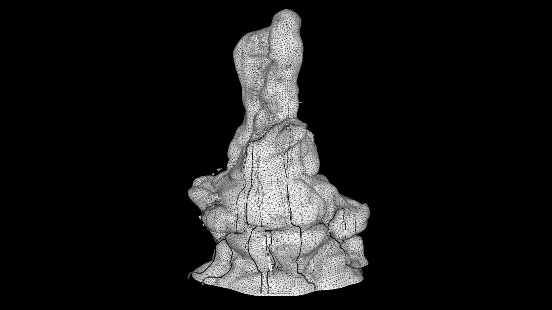 realistic Rock Ivy Low-poly  3D model_12