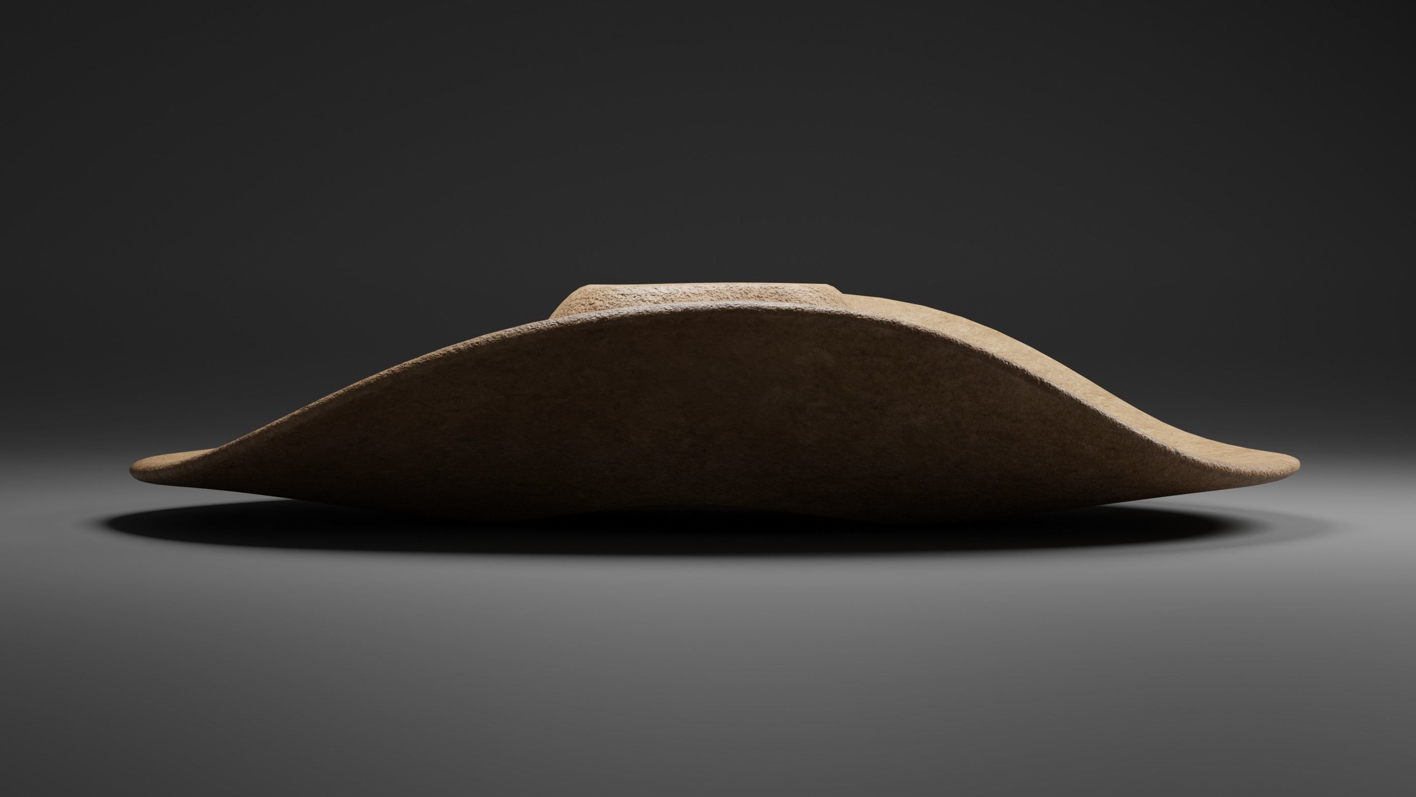 Cowboy Hat Low-poly 3D model_7