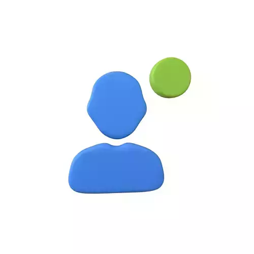 Friend Invitation Icon V1 003 Low-poly 3D model