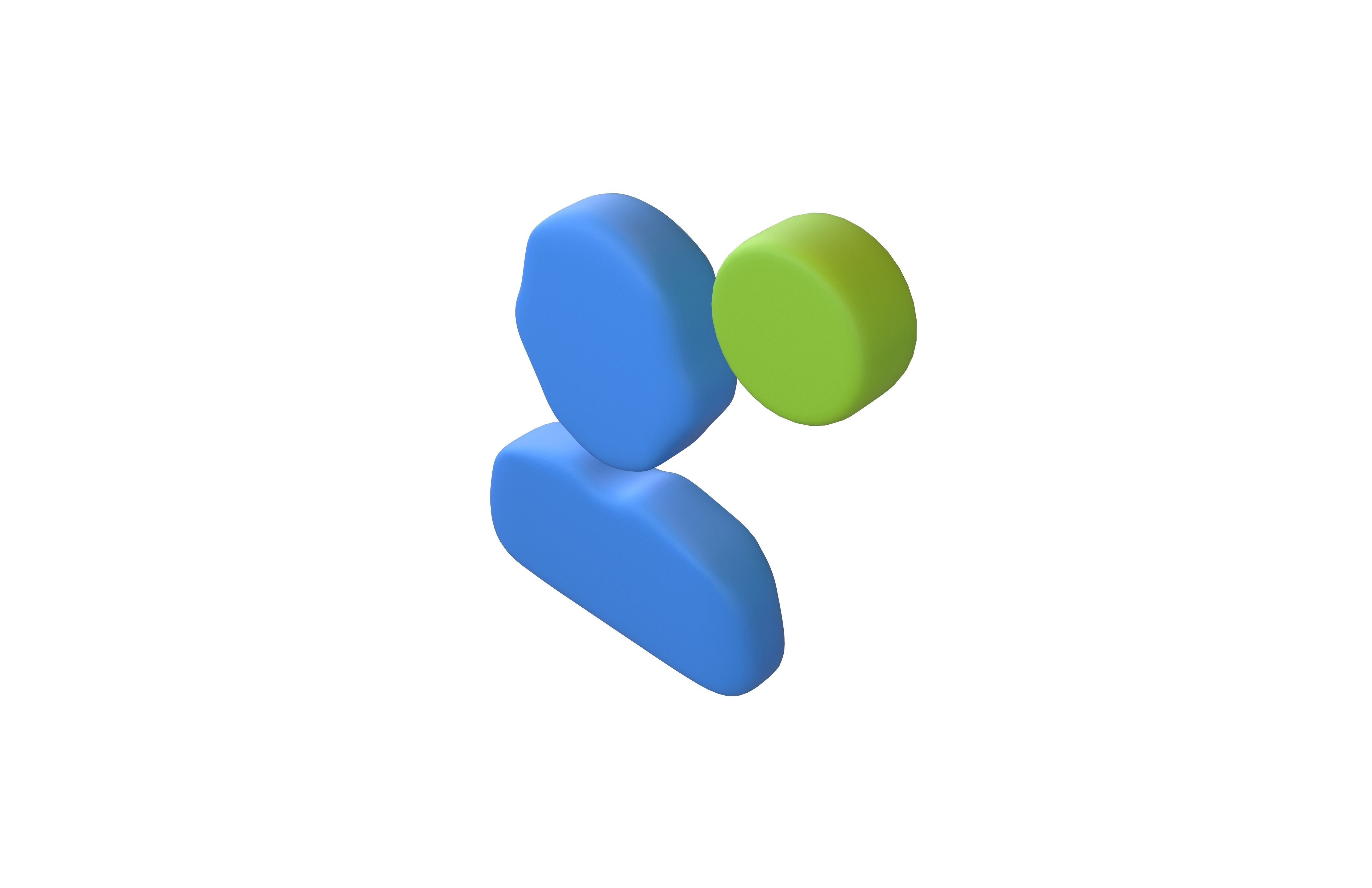 Friend Invitation Icon V1 003 Low-poly 3D model_1