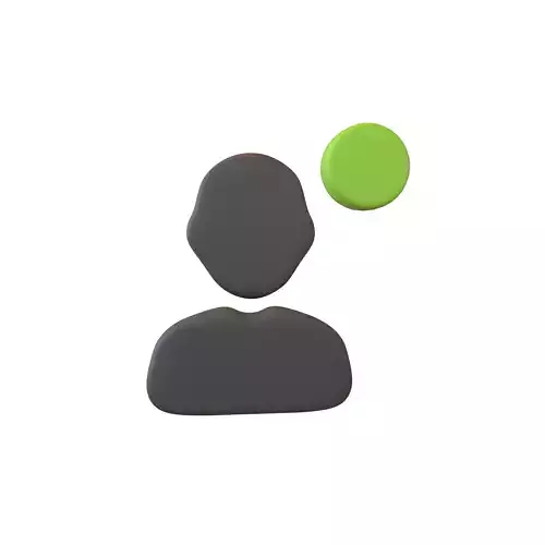 Friend Invitation Icon V1 004 Low-poly 3D model