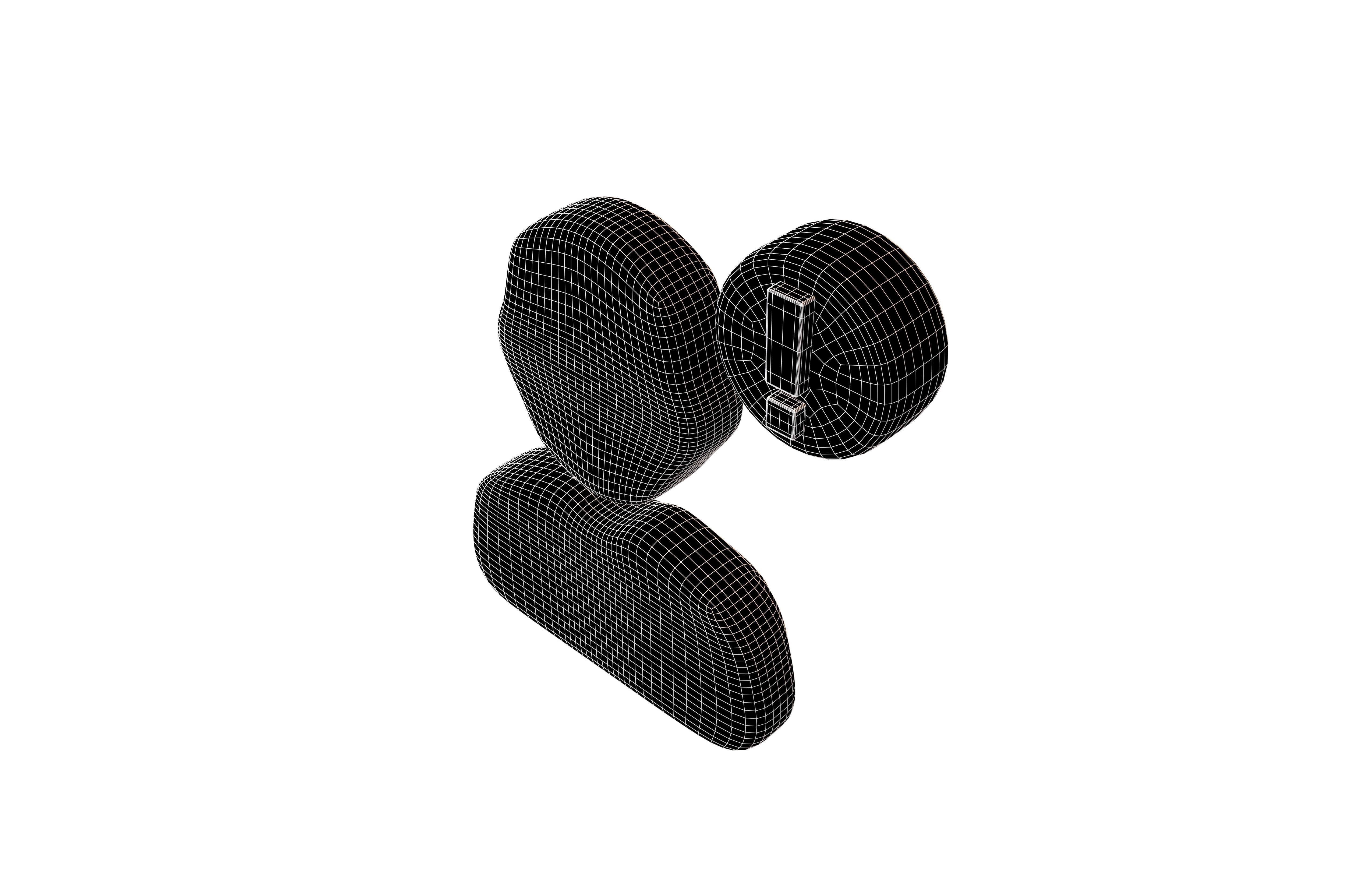 Friend Invitation Icon V2 004 Low-poly 3D model_5