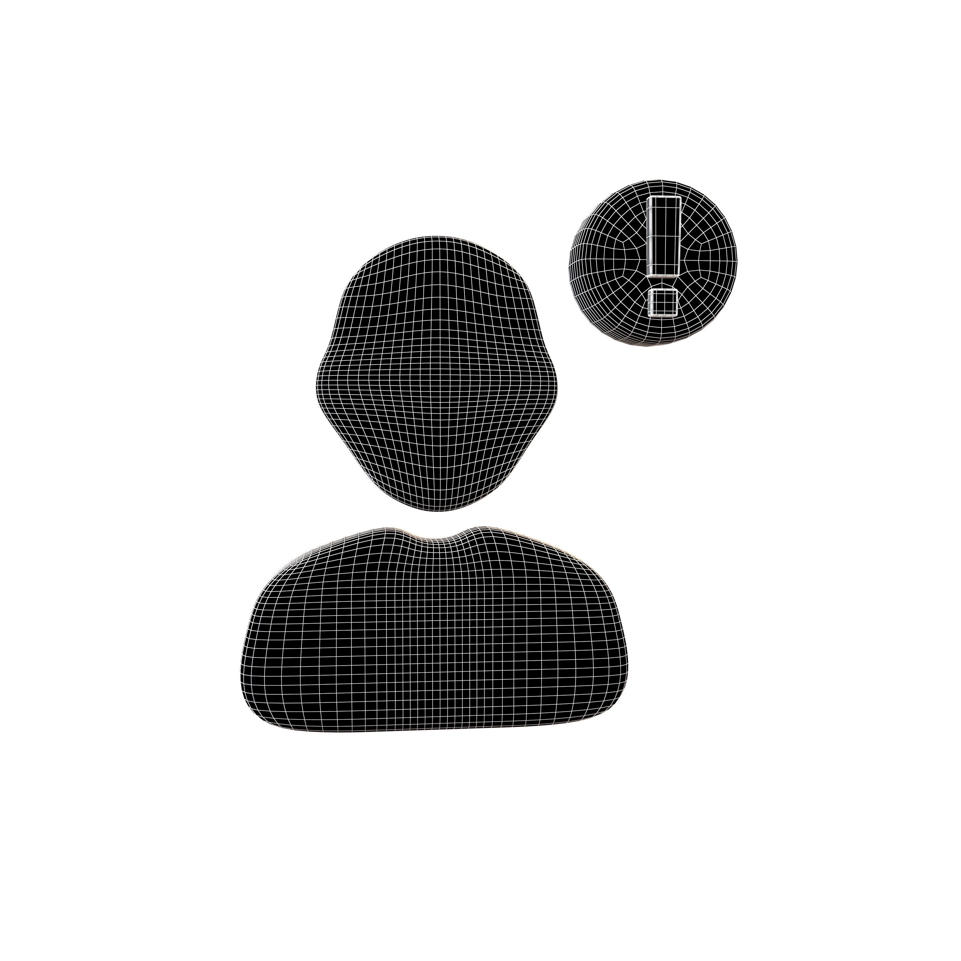 Friend Invitation Icon V2 004 Low-poly 3D model_7