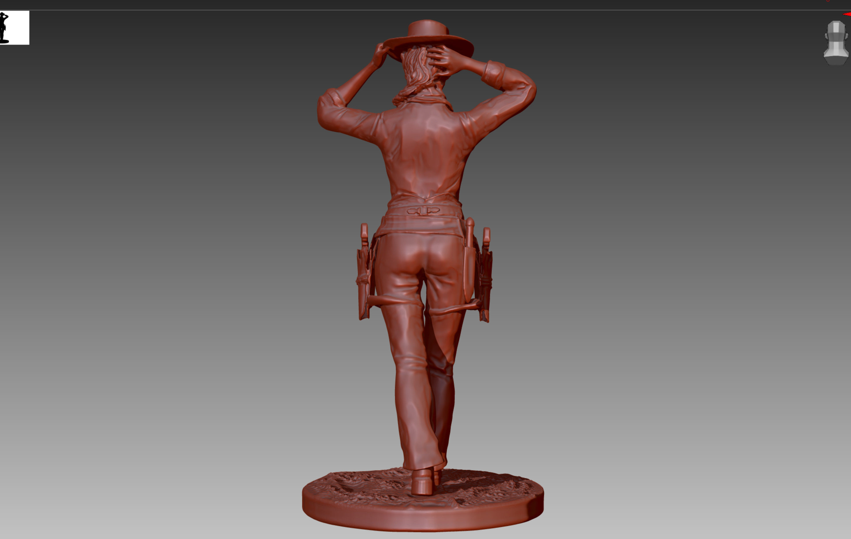 Red Dead Redemption 2 - Sadie Adler Cowgirl 3D print model_9
