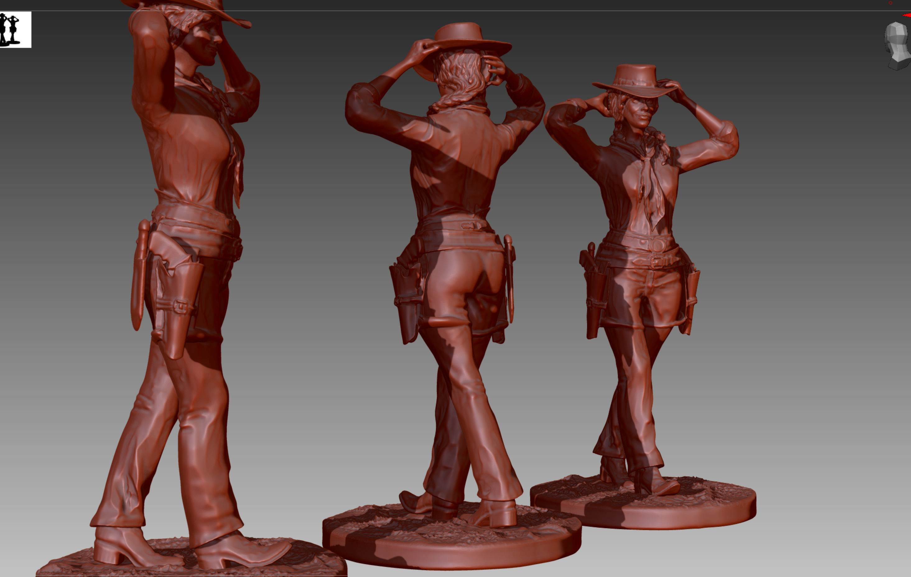 Red Dead Redemption 2 - Sadie Adler Cowgirl 3D print model_3
