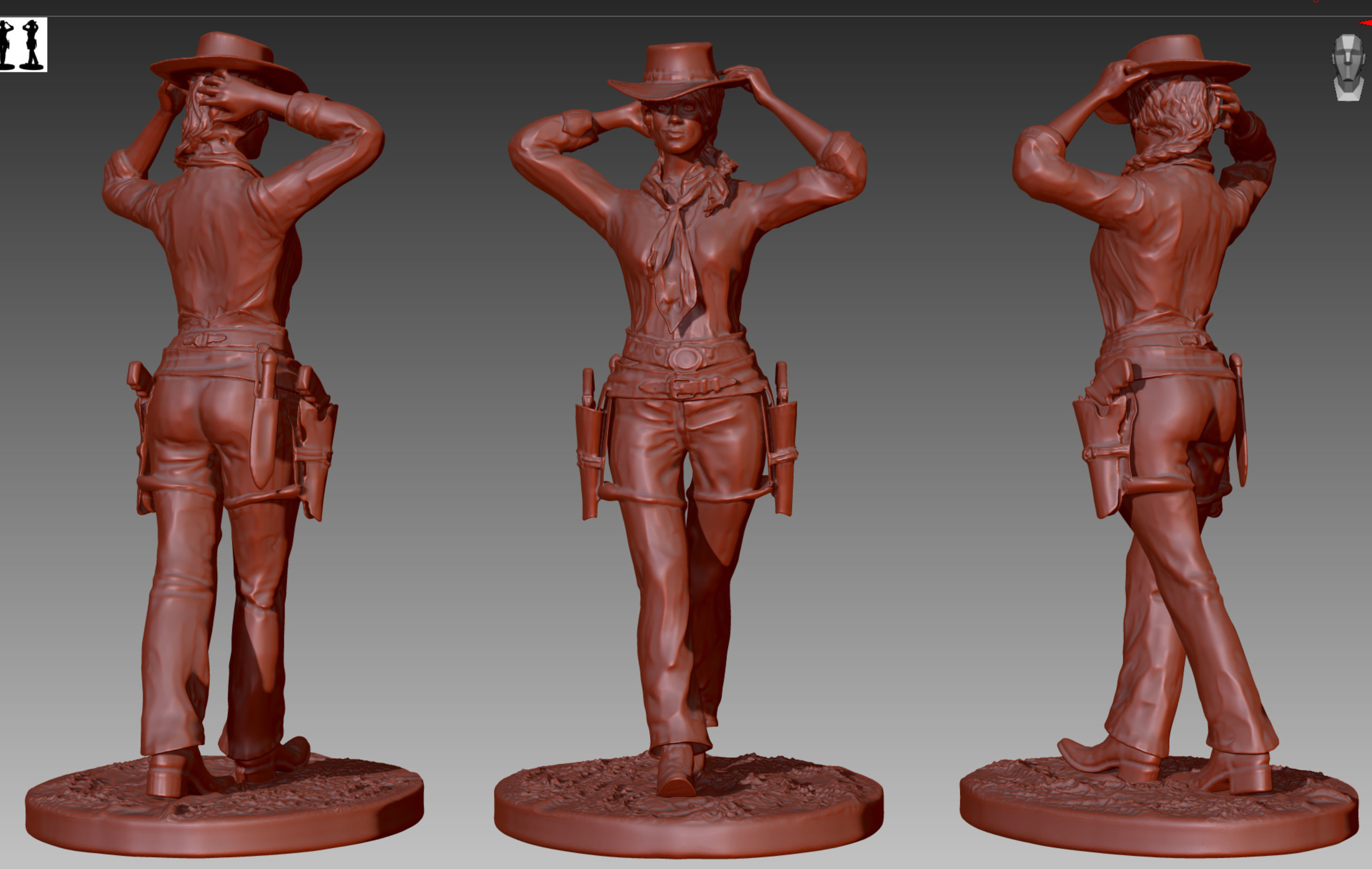 Red Dead Redemption 2 - Sadie Adler Cowgirl 3D print model_1