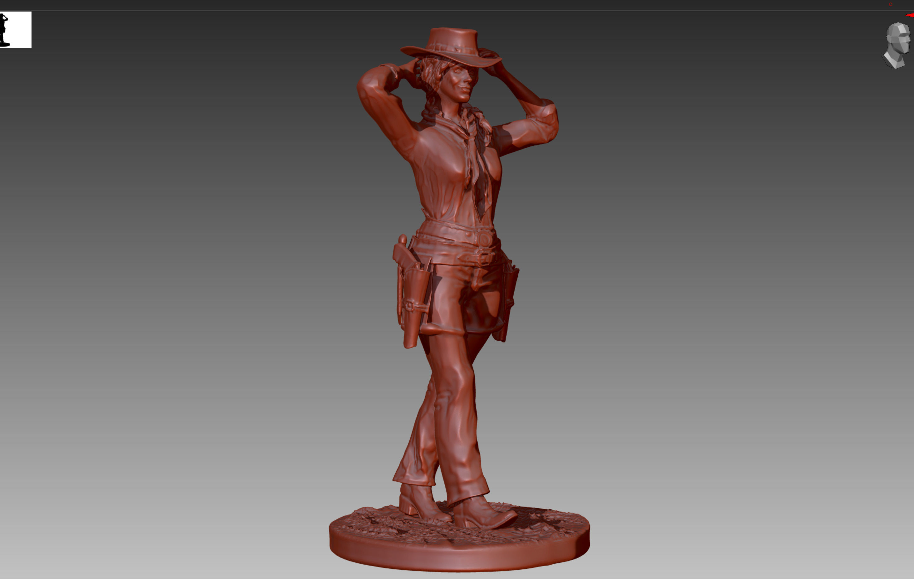 Red Dead Redemption 2 - Sadie Adler Cowgirl 3D print model_12
