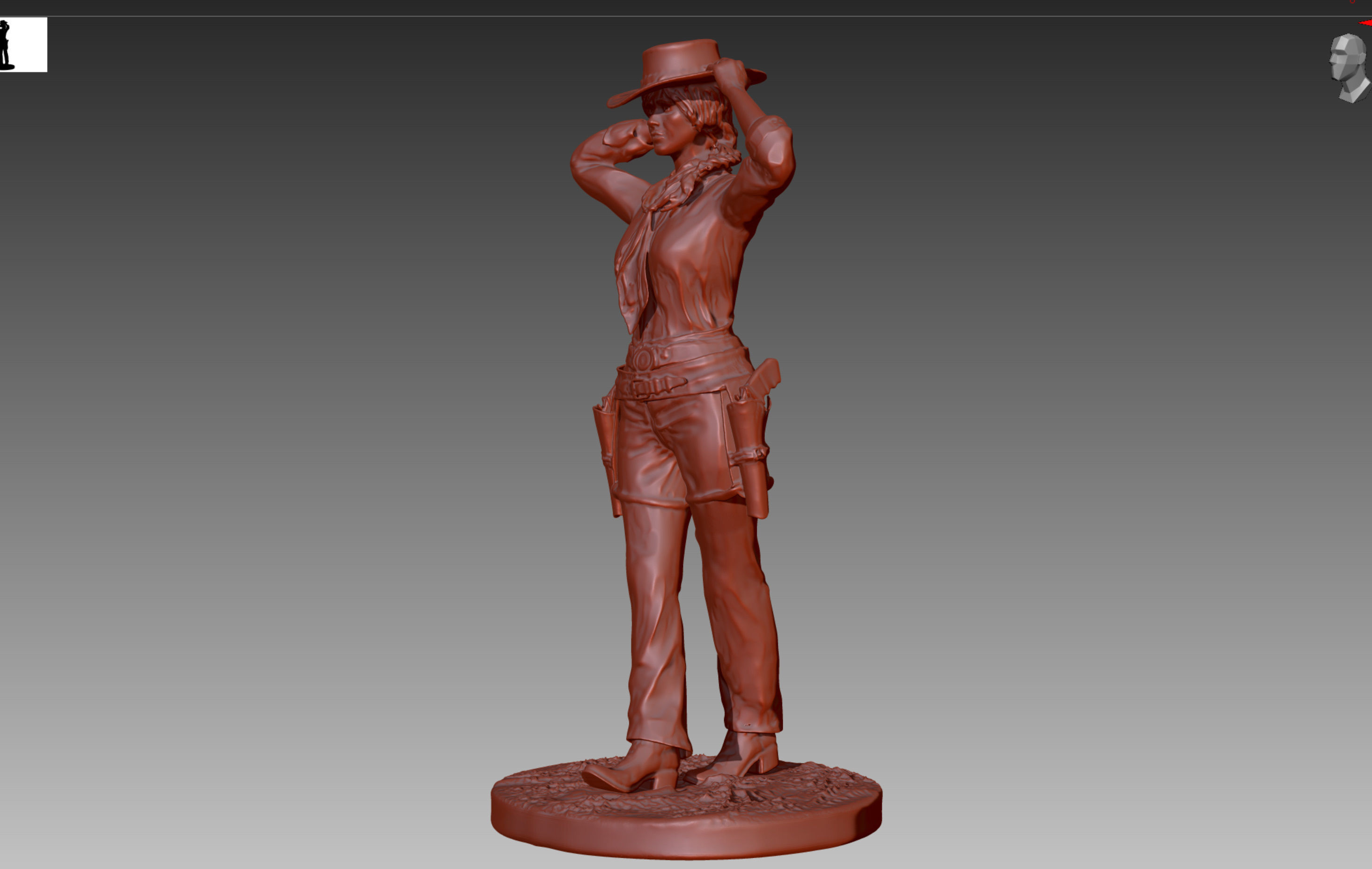 Red Dead Redemption 2 - Sadie Adler Cowgirl 3D print model_6