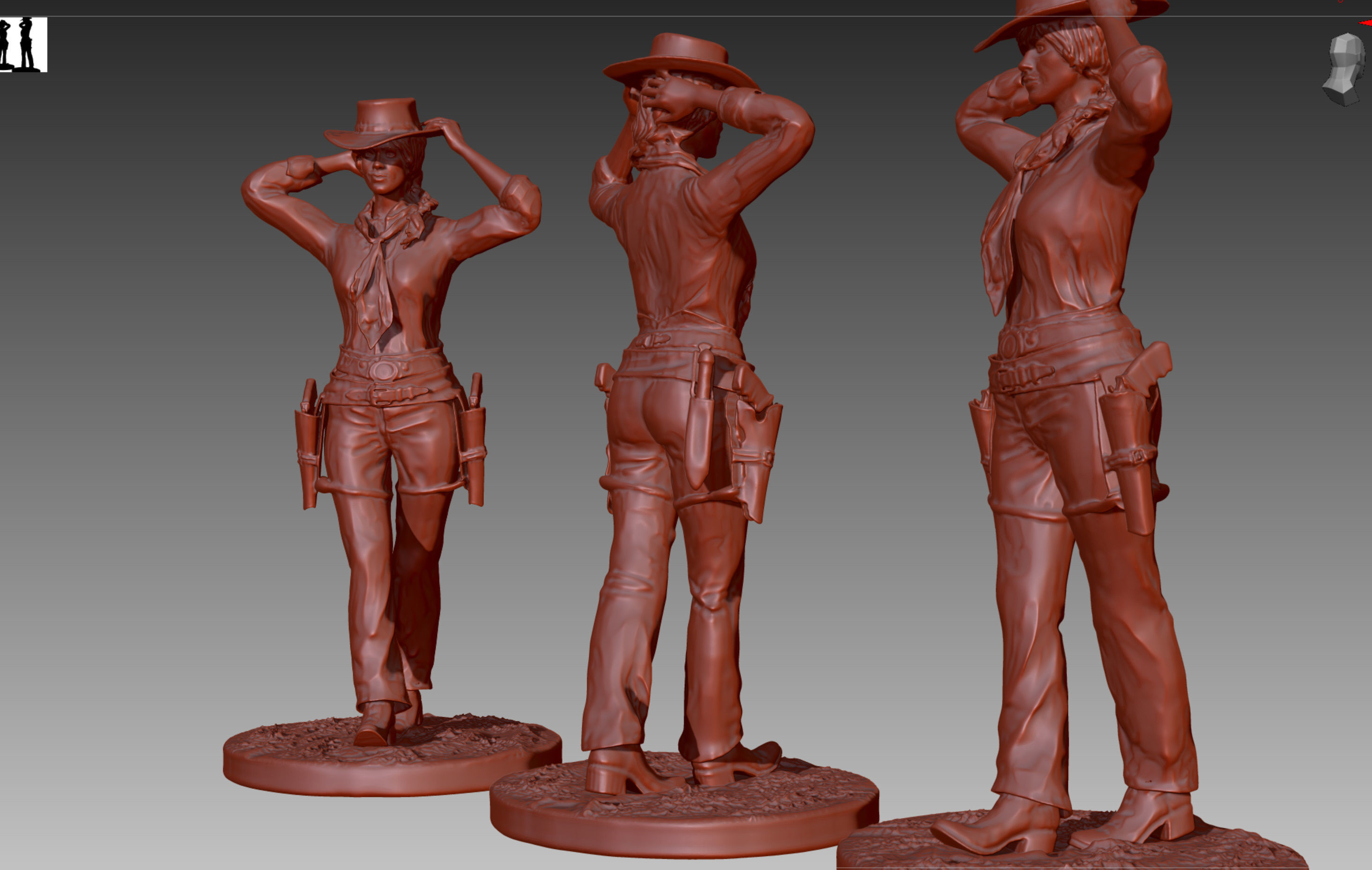 Red Dead Redemption 2 - Sadie Adler Cowgirl 3D print model_4
