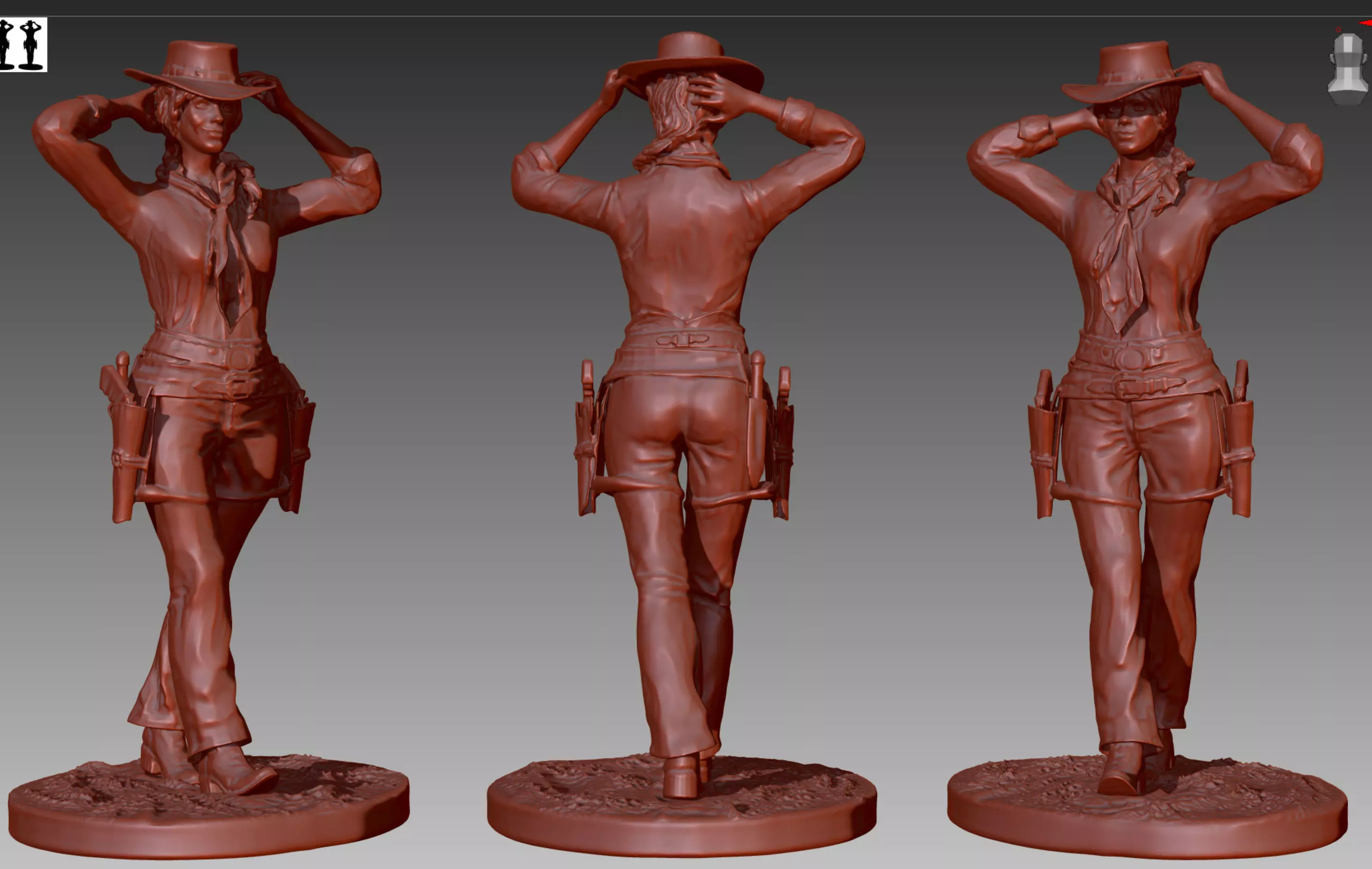 Red Dead Redemption 2 - Sadie Adler Cowgirl 3D print model_0