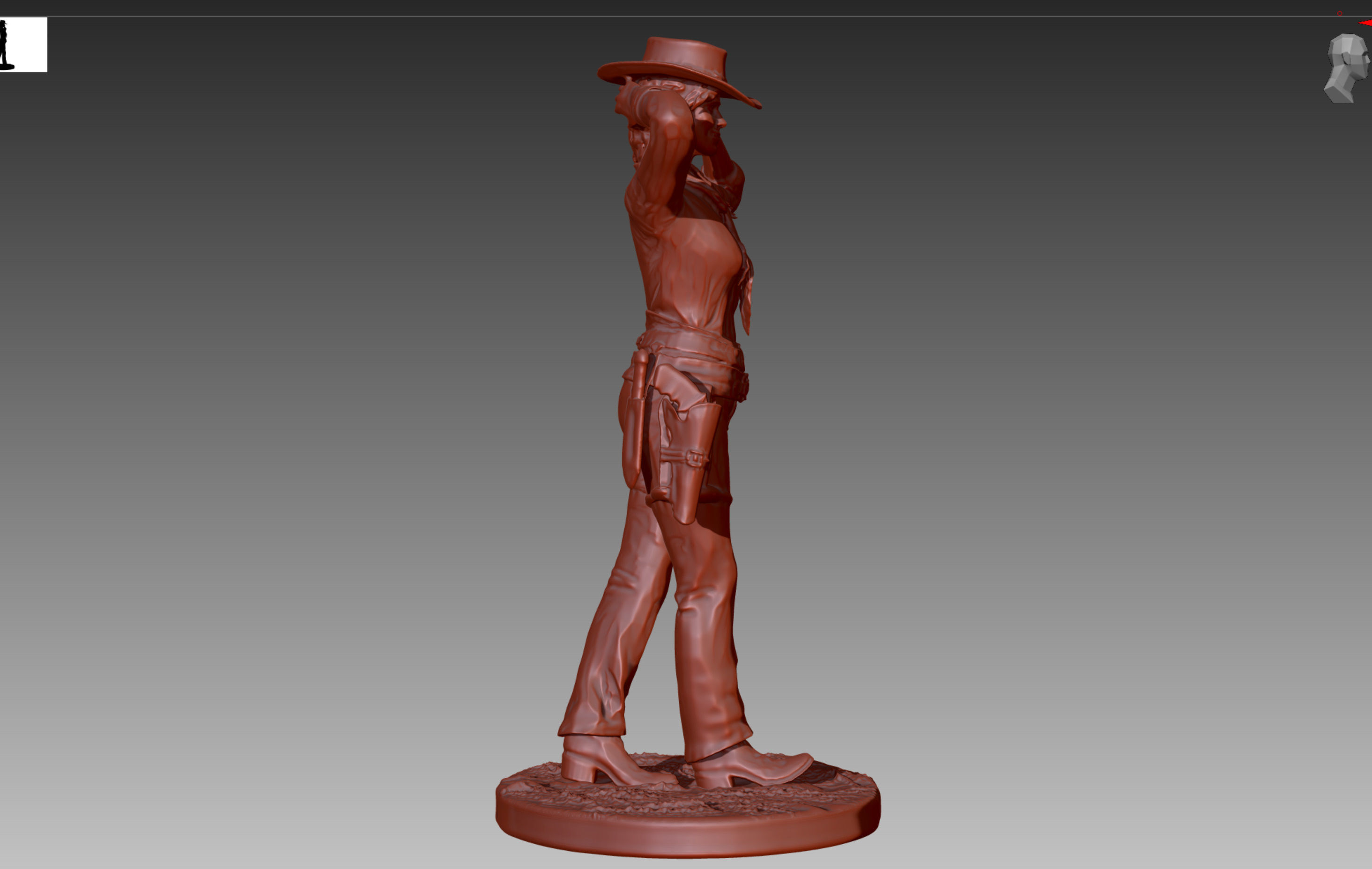 Red Dead Redemption 2 - Sadie Adler Cowgirl 3D print model_11