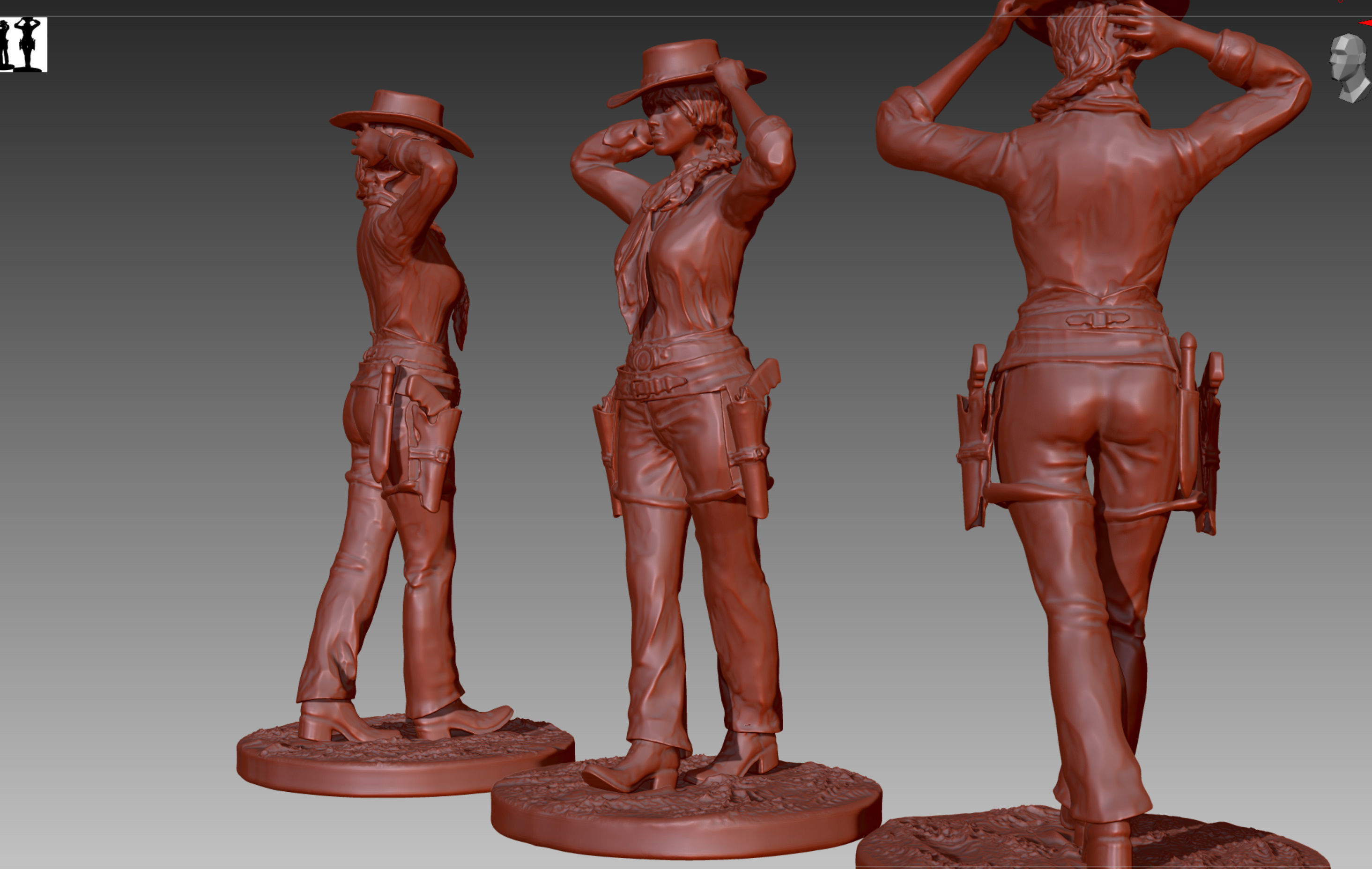 Red Dead Redemption 2 - Sadie Adler Cowgirl 3D print model_2