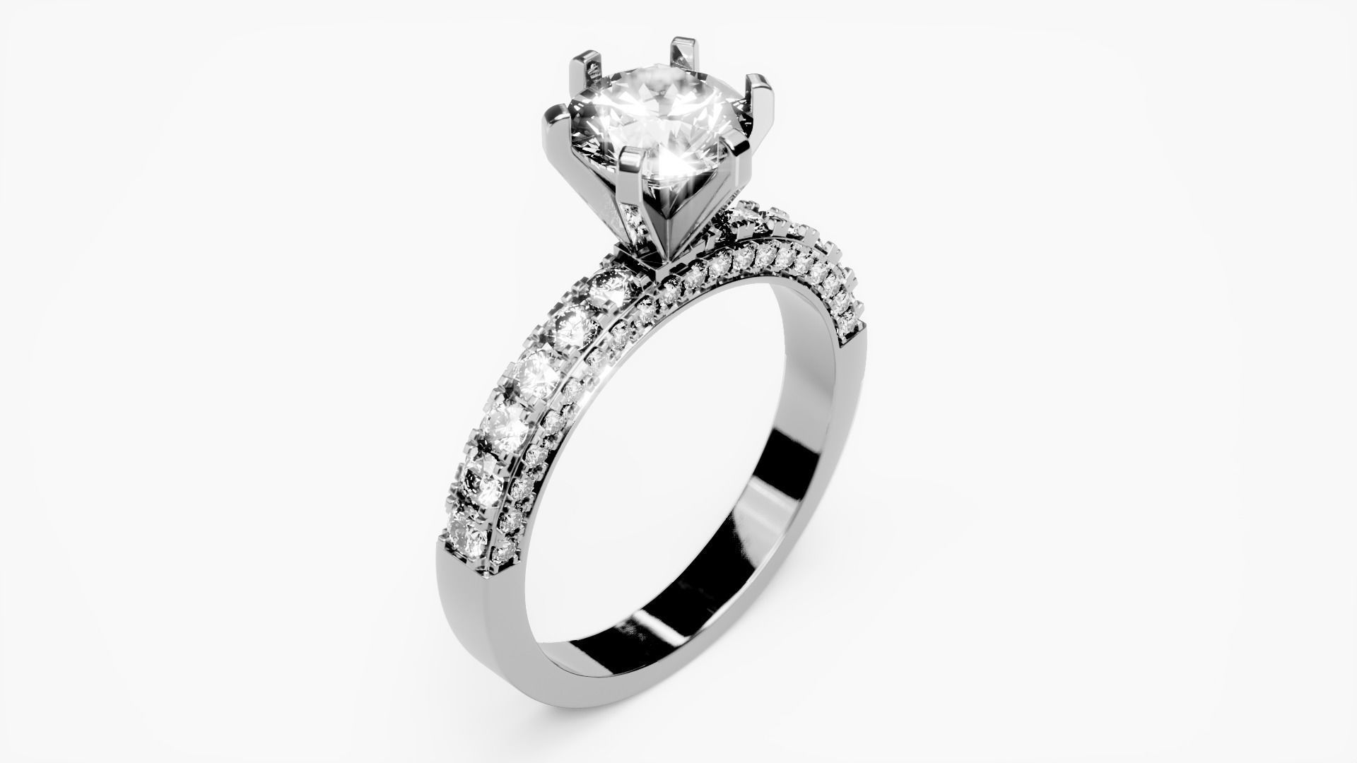 Engagement Ring 12 3D print model_1