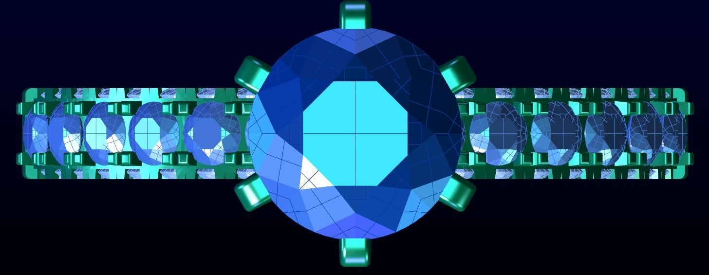 Engagement Ring 12 3D print model_4