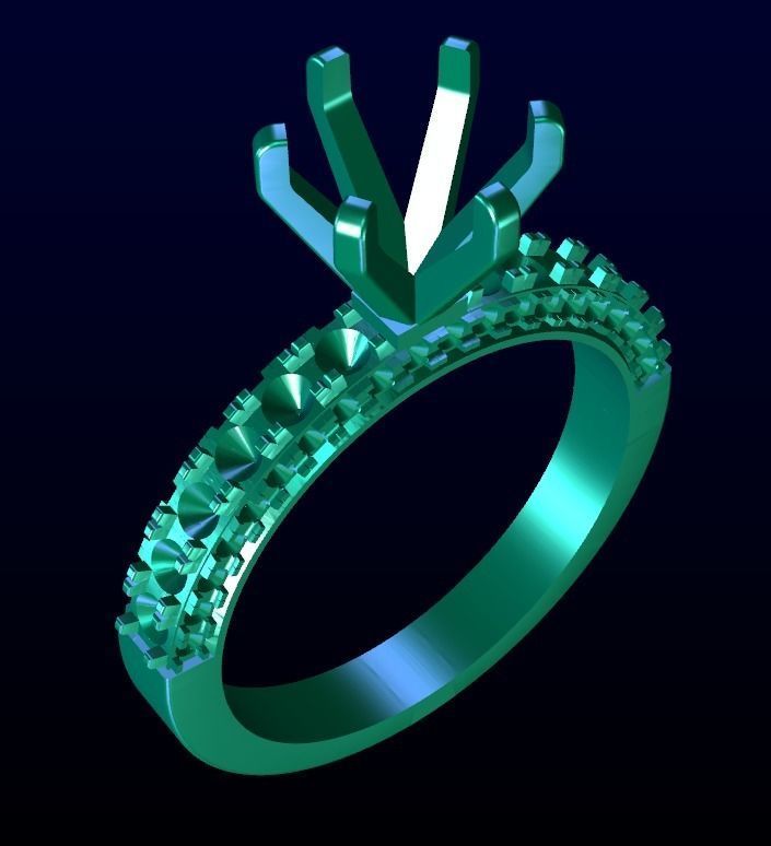 Engagement Ring 12 3D print model_5