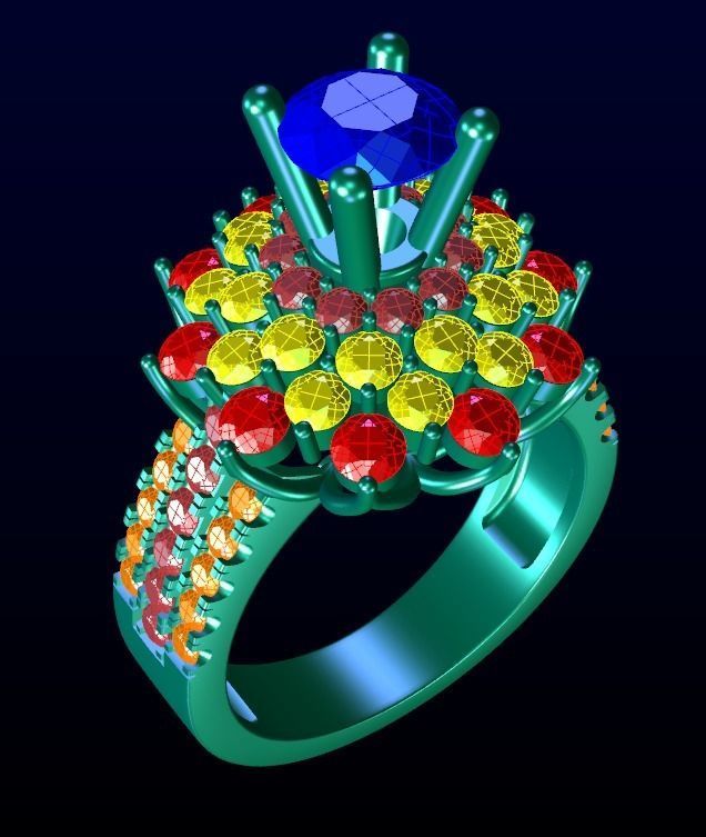 Engagement Ring 13 3D print model_7