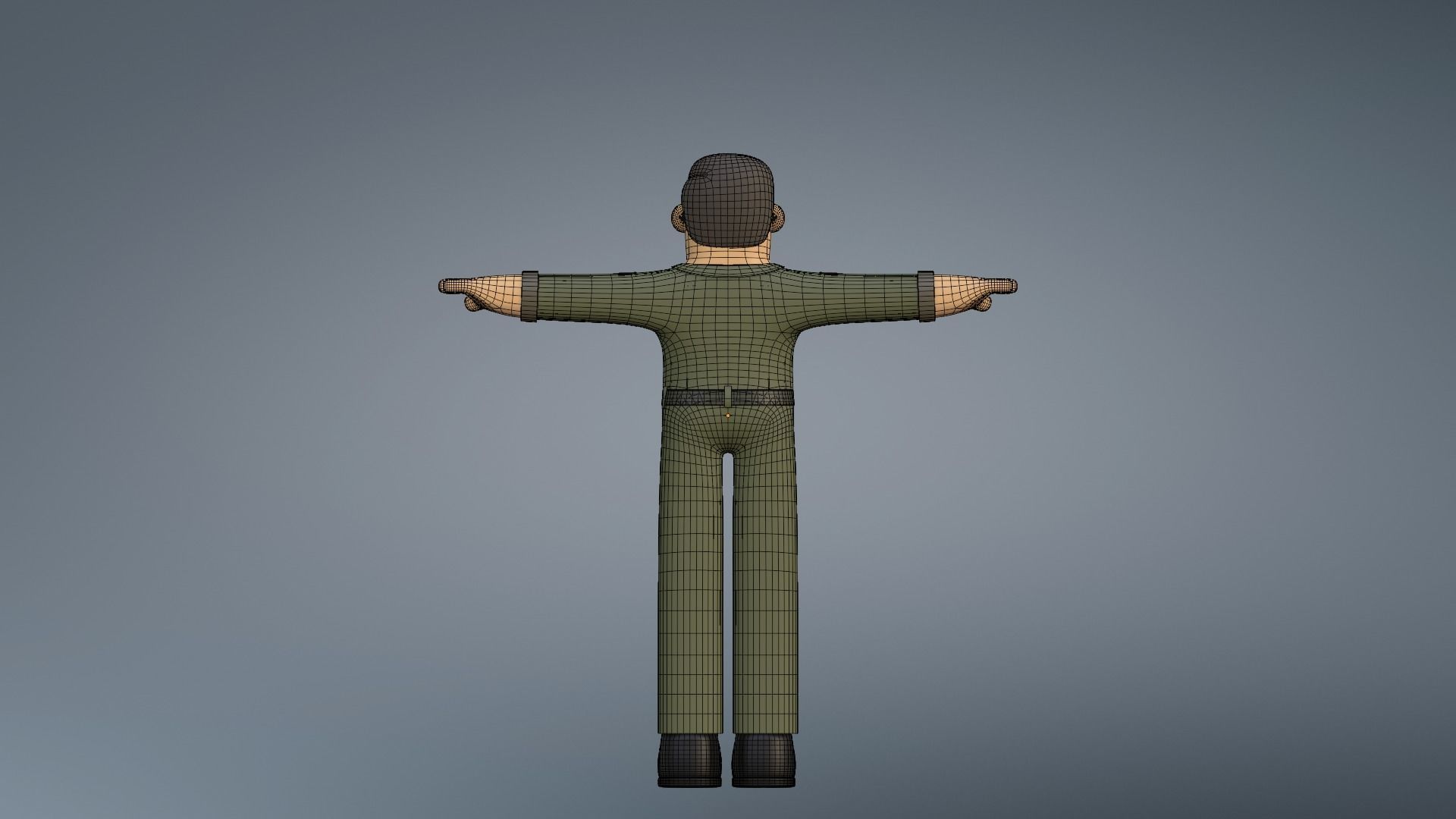 Minimal AirForce Pilot Cartoon Character 3D model rigged | CGTrader