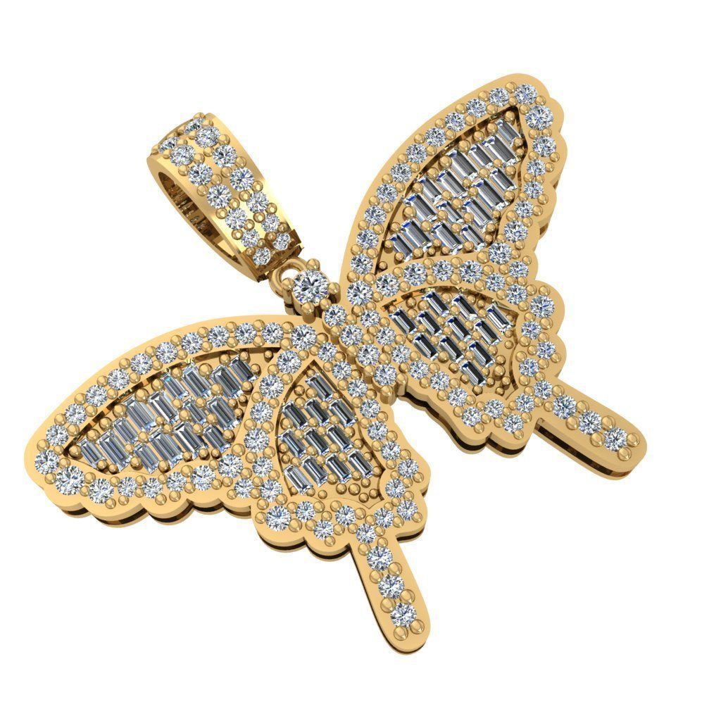 BUTTERFLY PENDANT 3D print model_1