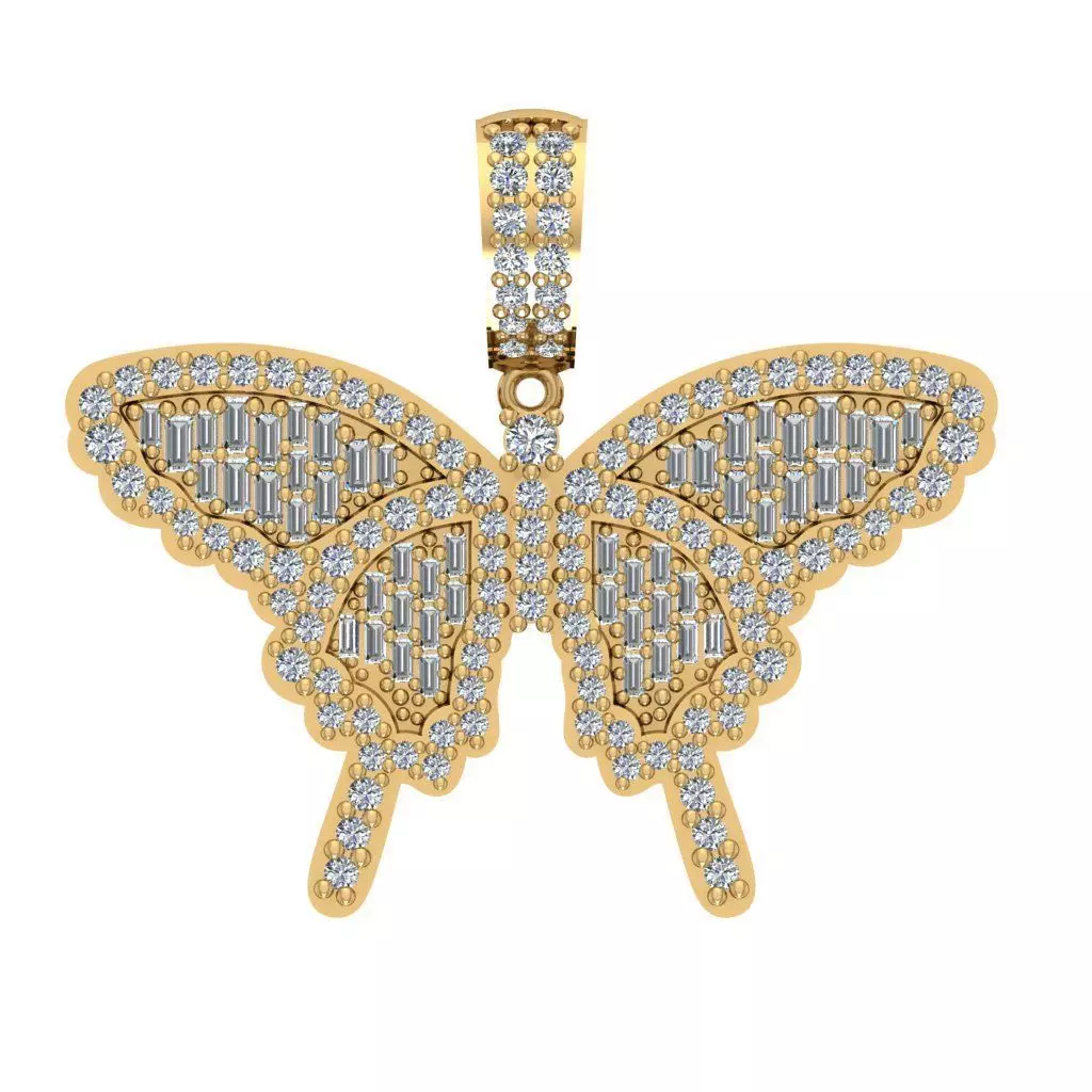 BUTTERFLY PENDANT 3D print model_0