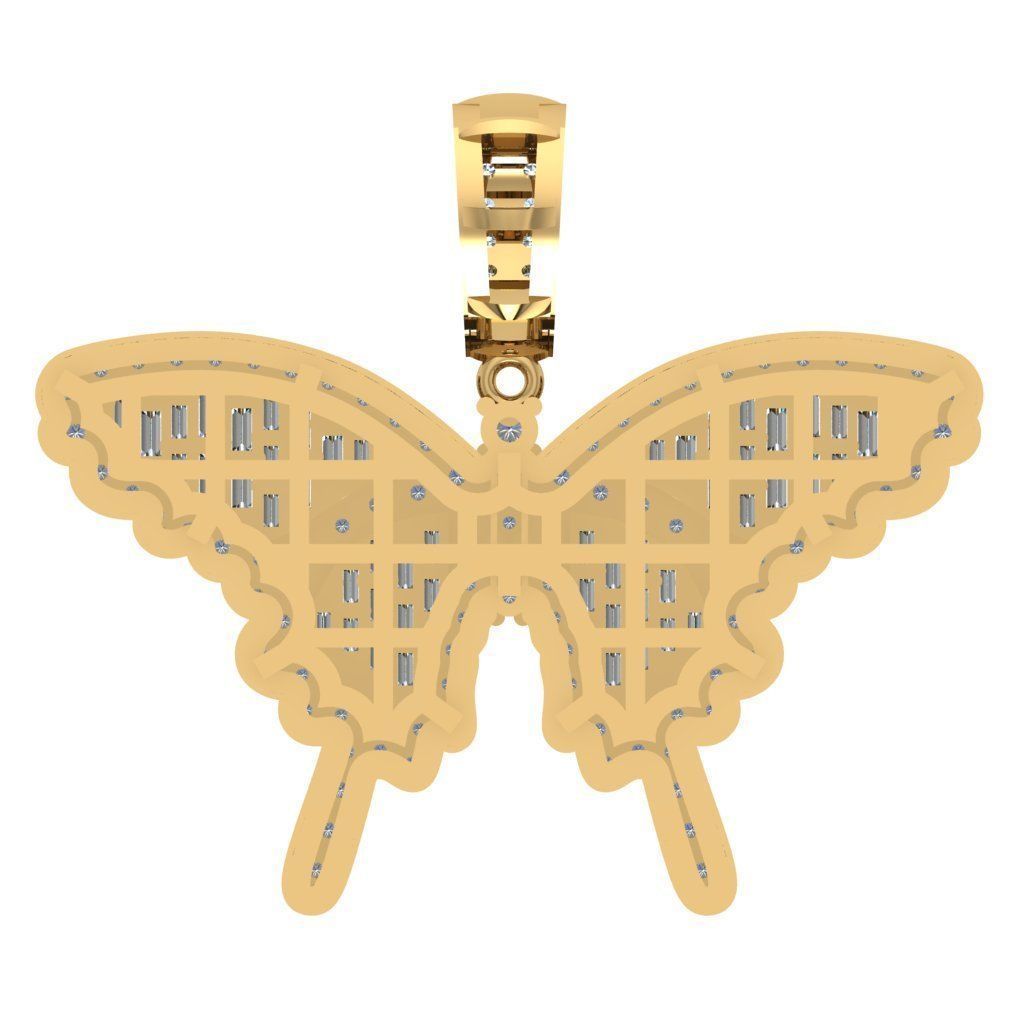 BUTTERFLY PENDANT 3D print model_5