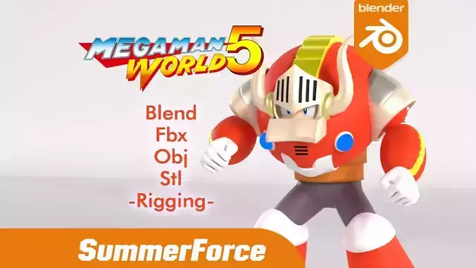 Uranus Mega Man V 3D model