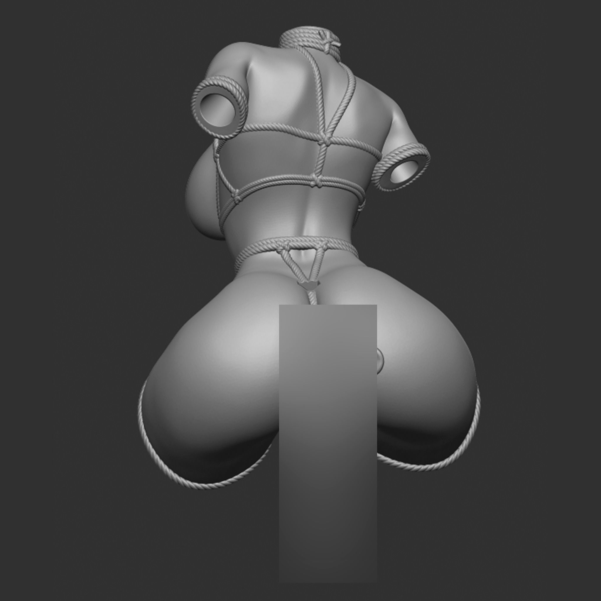 lopunny Tied Pokemon BDSM - 4 Furry Variations 3D Print Model 3D print model_22