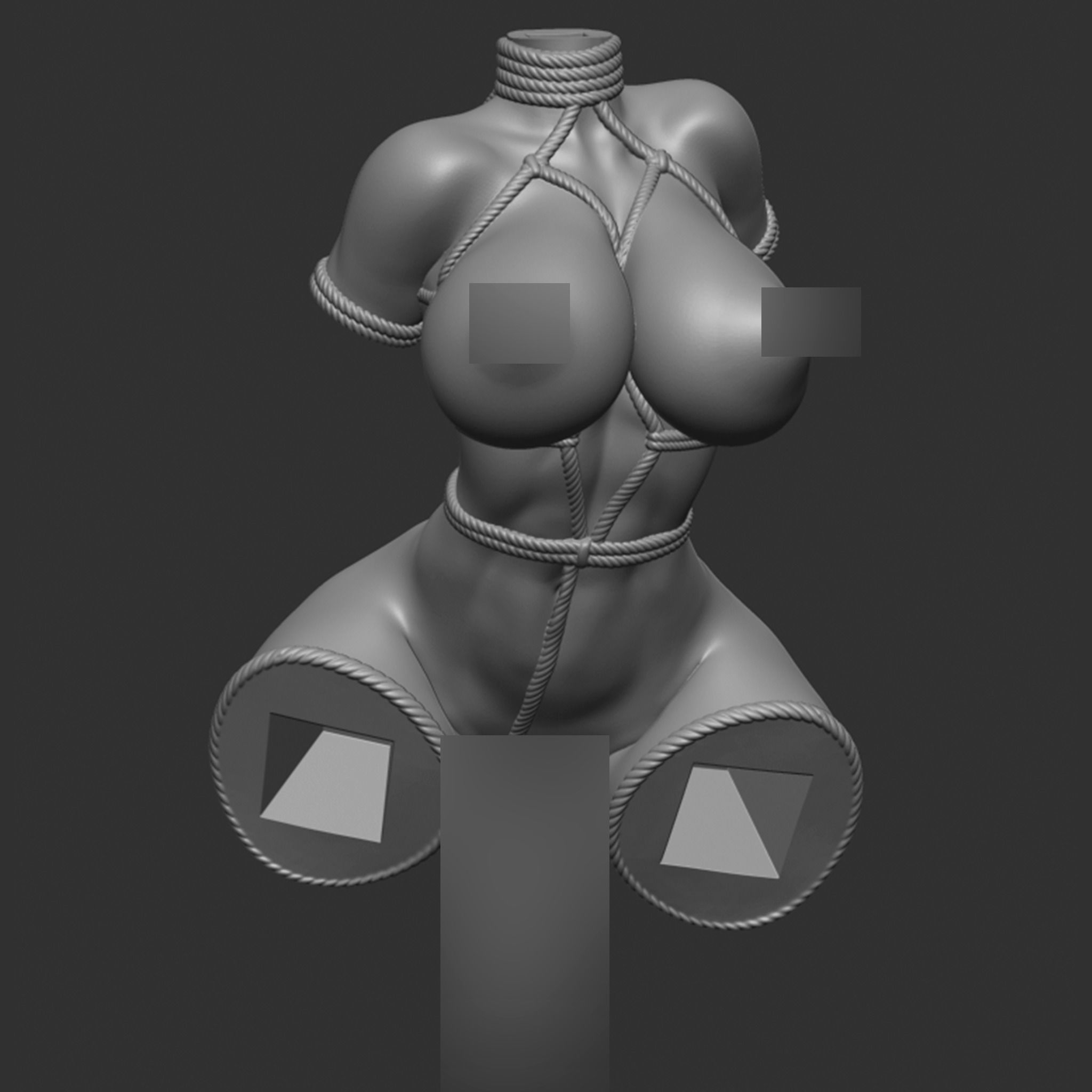 lopunny Tied Pokemon BDSM - 4 Furry Variations 3D Print Model 3D print model_23