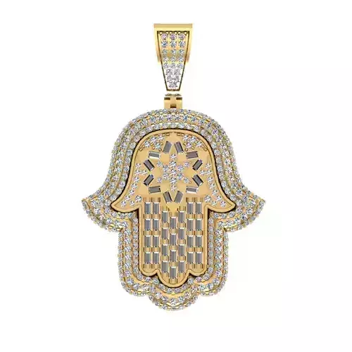 ANCIENT HAMSA HAND PENDANT