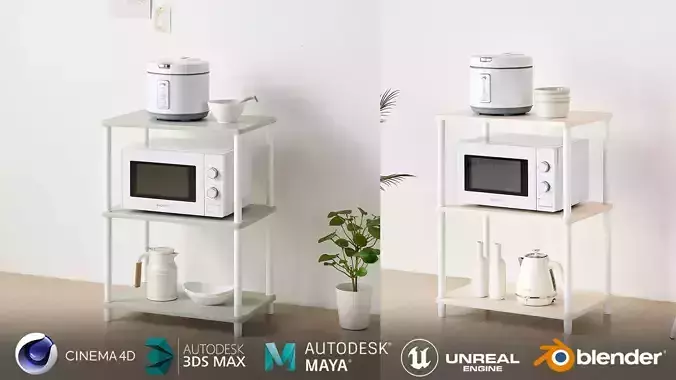 oven multipurpose cabinet kitchen shelf