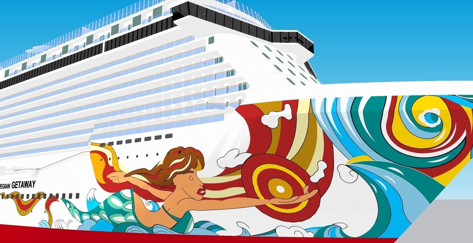 NORWEGIAN GETAWAY 3D model_8