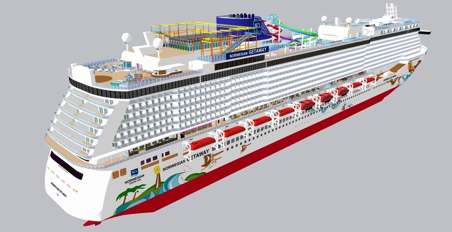 NORWEGIAN GETAWAY 3D model_9