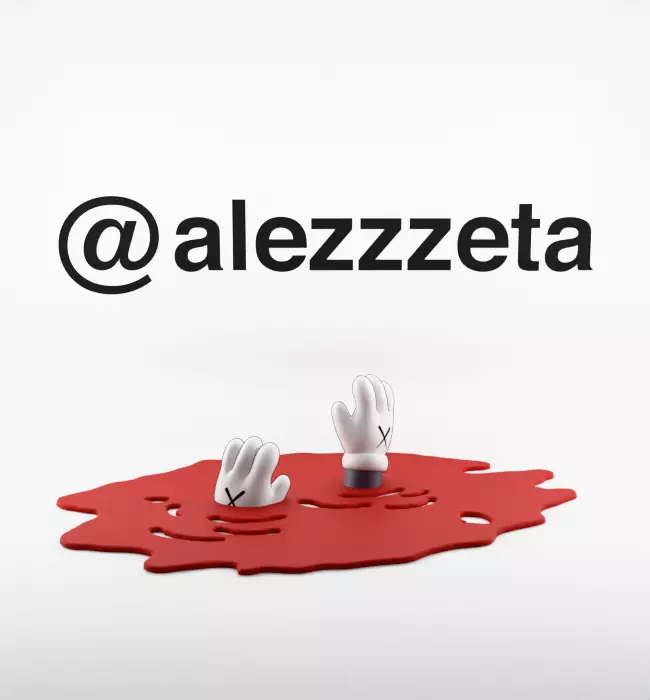 Kaws Red Blanket Companion dor Print 3D print model_37