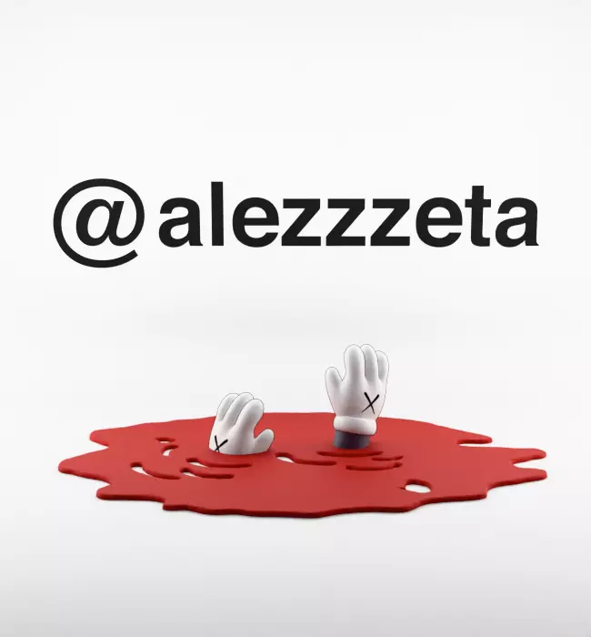 Kaws Red Blanket Companion dor Print 3D print model_3