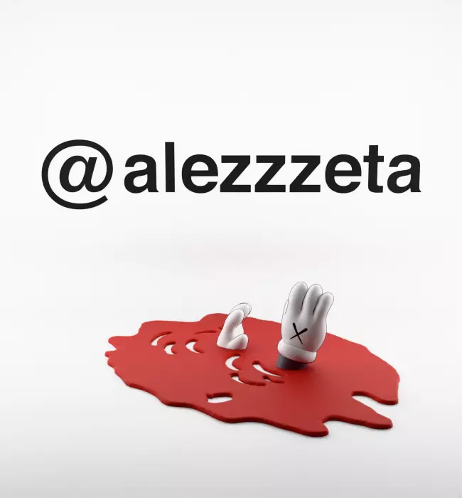 Kaws Red Blanket Companion dor Print 3D print model_9