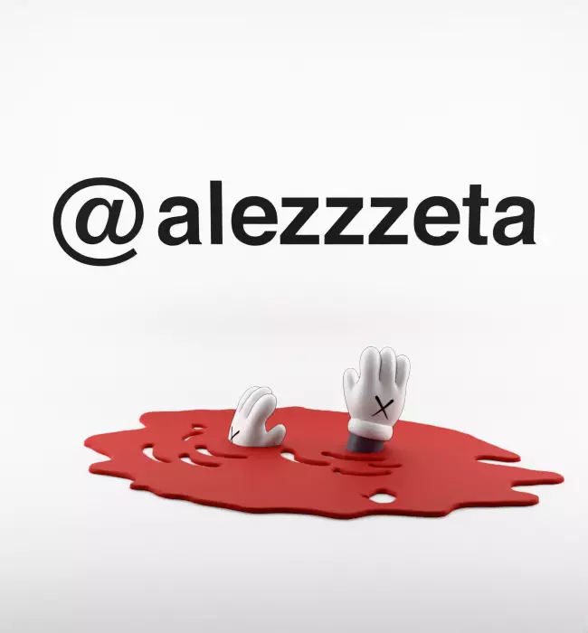 Kaws Red Blanket Companion dor Print 3D print model_5