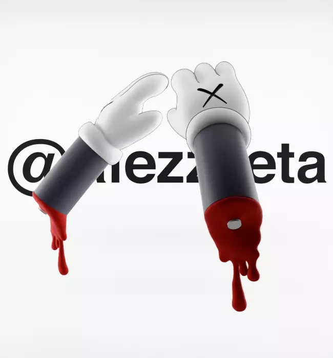 Kaws Red Blanket x Bloody Hands Companion for Print 3D print model_4