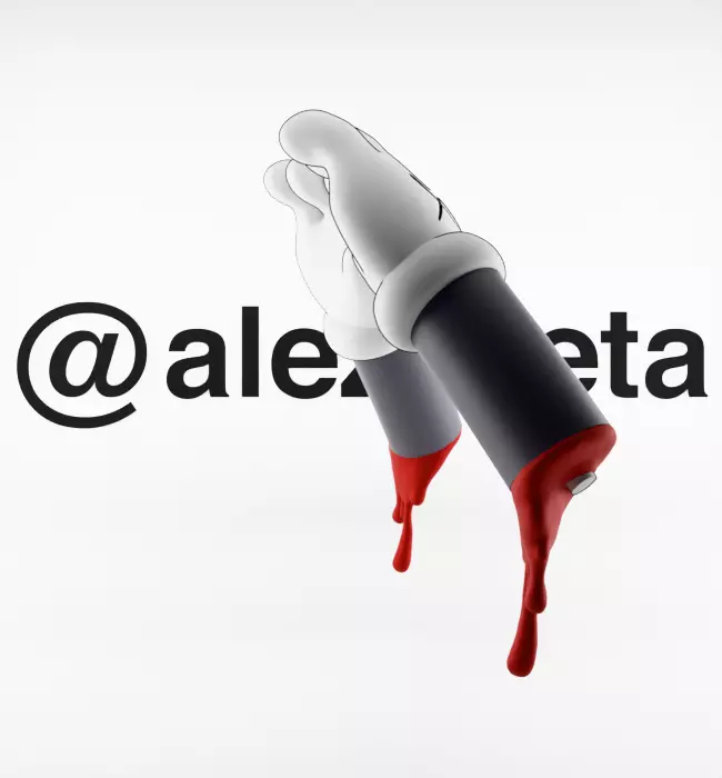 Kaws Red Blanket x Bloody Hands Companion for Print 3D print model_15