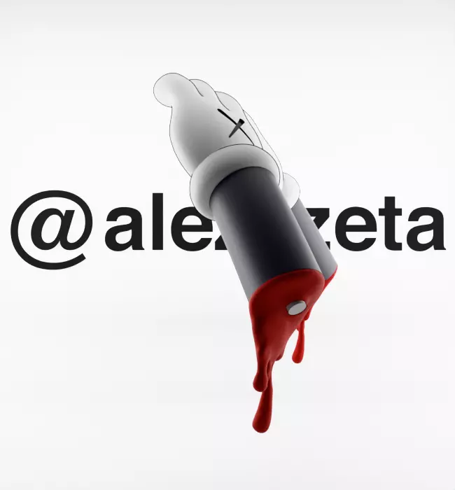 Kaws Red Blanket x Bloody Hands Companion for Print 3D print model_16