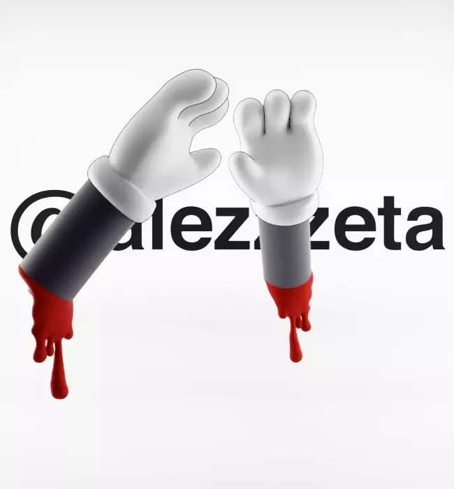 Kaws Red Blanket x Bloody Hands Companion for Print 3D print model_9