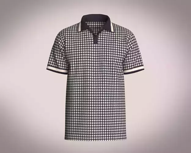 OPEN COLLAR POLO SHIRT