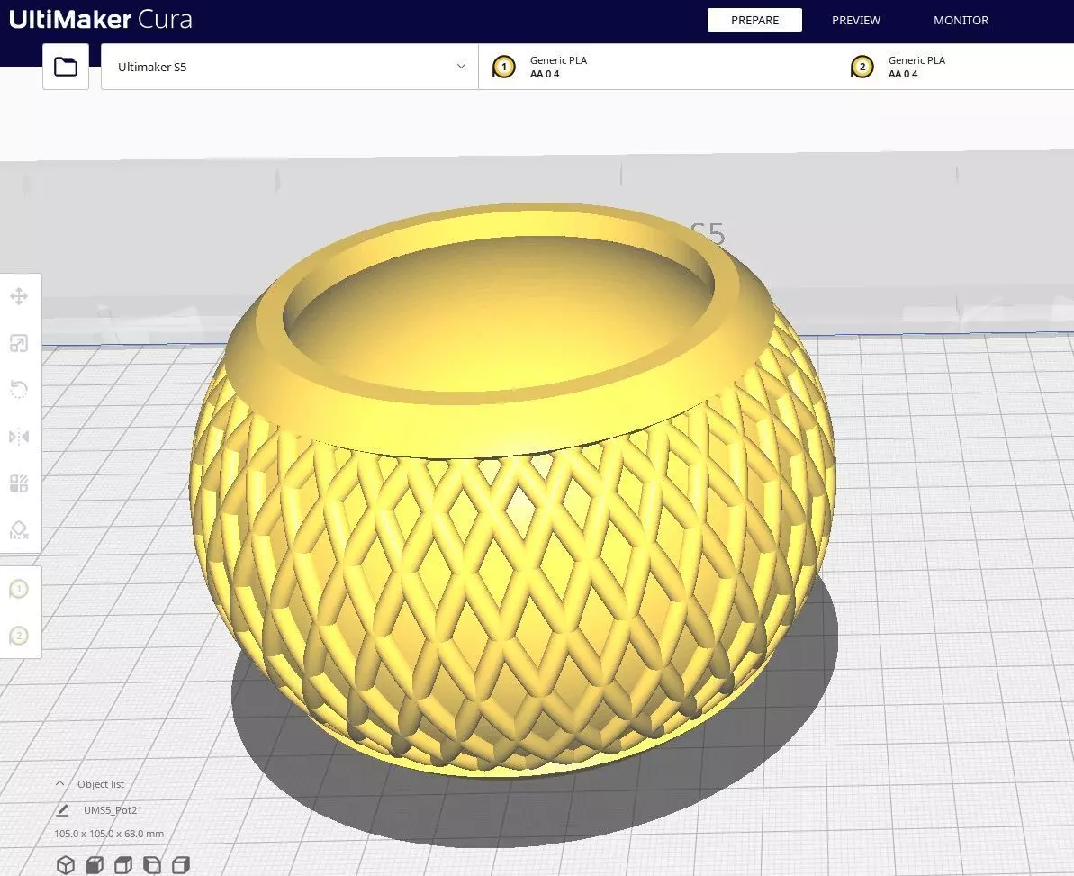 Garden Pot 21 3D print model_0
