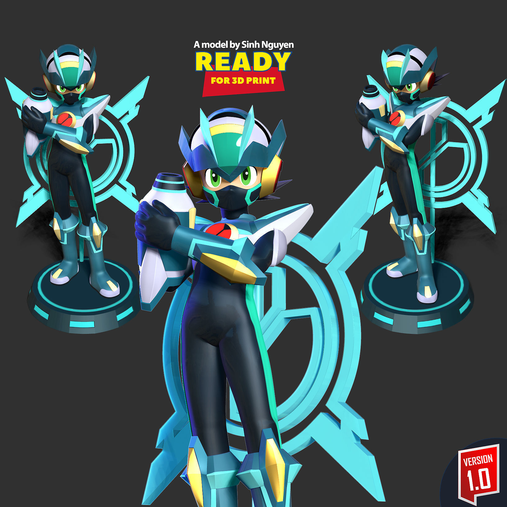 Mega Man X DiVE 3D print model_1
