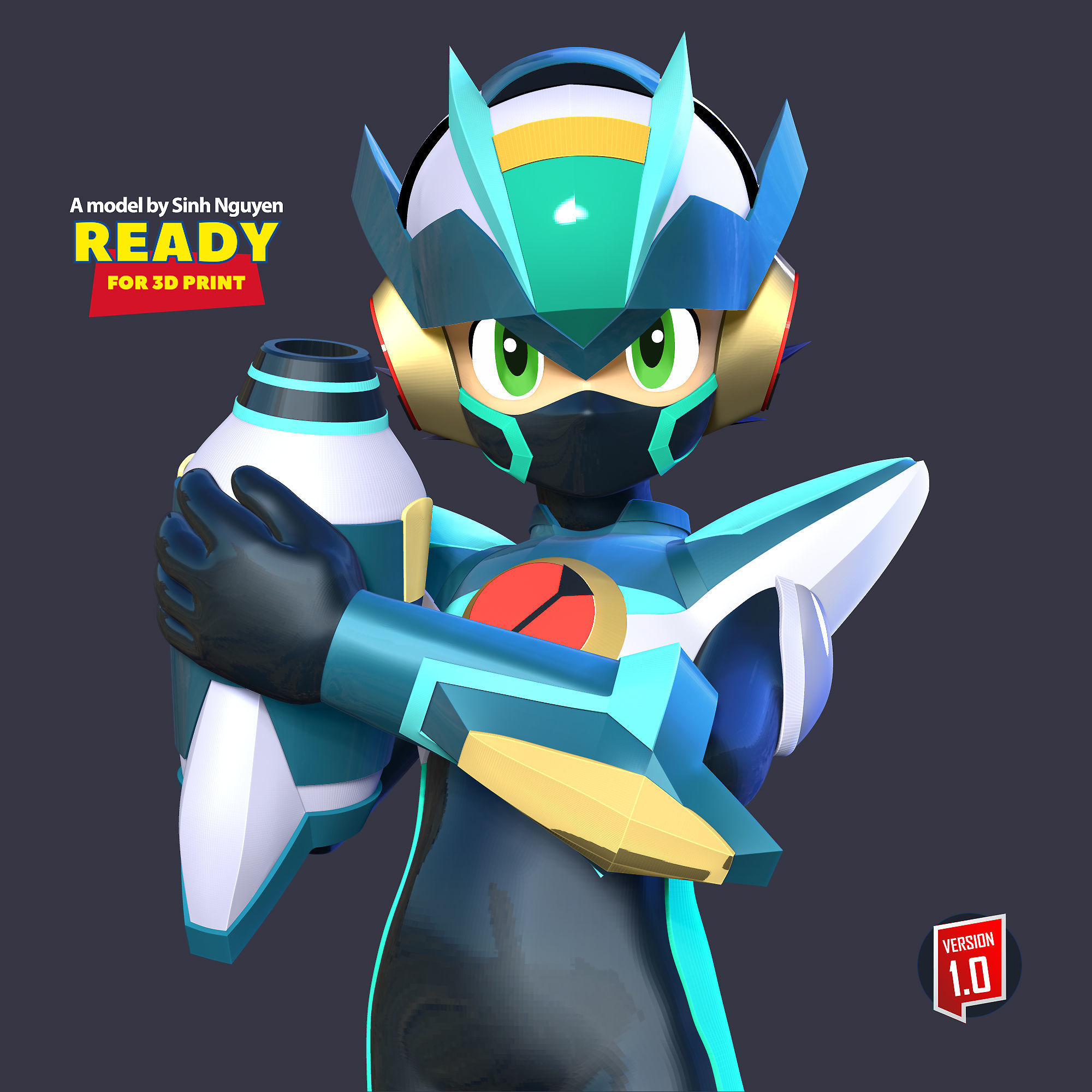 Mega Man X DiVE 3D print model_4