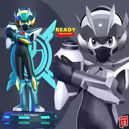 Mega Man X DiVE 3D print model