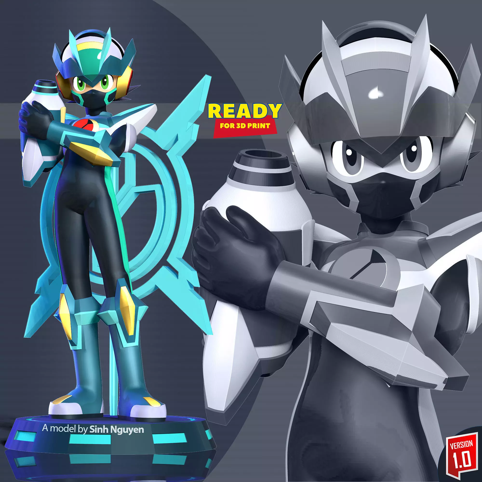 Mega Man X DiVE 3D print model_0