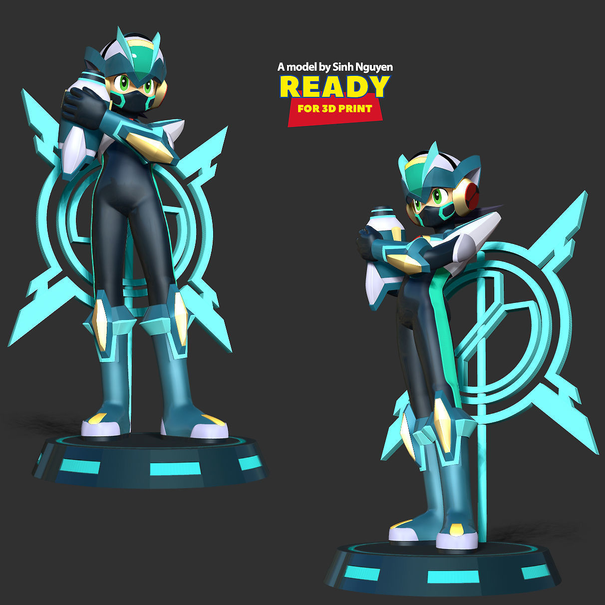 Mega Man X DiVE 3D print model_5