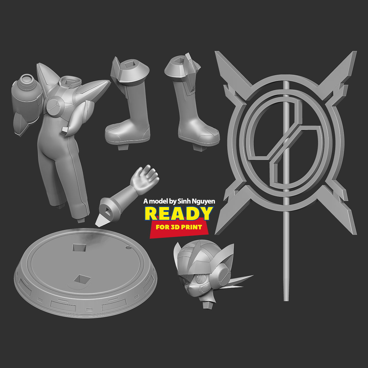 Mega Man X DiVE 3D print model_2