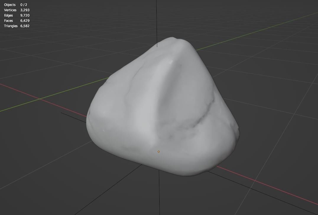 Smooth River Stones - Low-Poly Boulder Rock Collection Low-poly 3D model_18