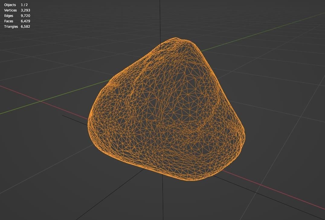 Smooth River Stones - Low-Poly Boulder Rock Collection Low-poly 3D model_19