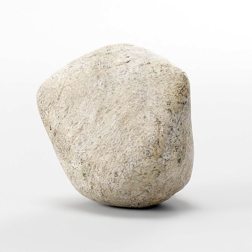 Smooth River Stones - Low-Poly Boulder Rock Collection Low-poly 3D model_10